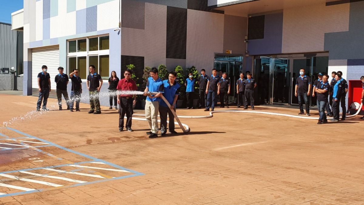 2020.06.17 Self-defense firefighting team training in the first half of the year